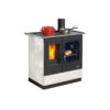 Cuisinière à bois GODIN Armonnie émaillée Blanc