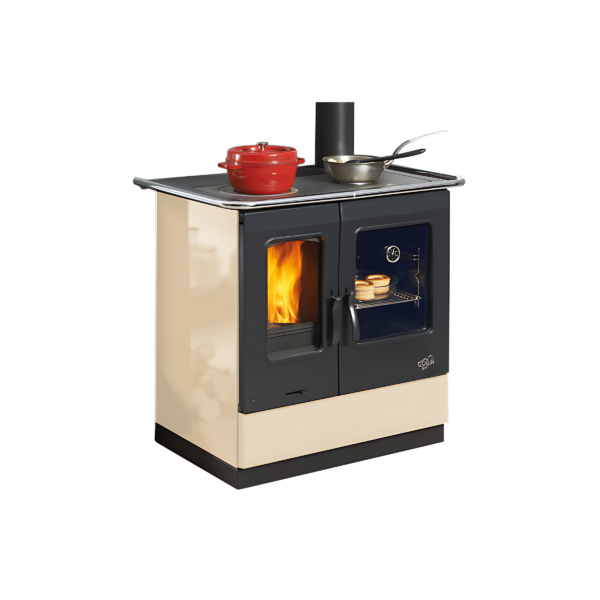 Cuisinière à bois GODIN Armonnie émaillée Sable