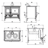 Cuisinière à bois LA NORDICA Milly 8.7kW