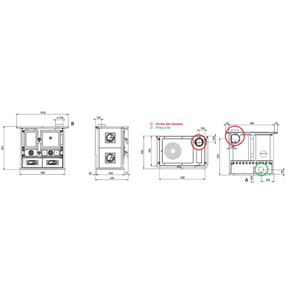 Cuisinière à bois LA NORDICA Rosa 5.0 Ceramica 8.8kW