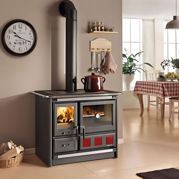 Cuisinière à bois LA NORDICA Rosa XXL 5.0 Steel 11kW