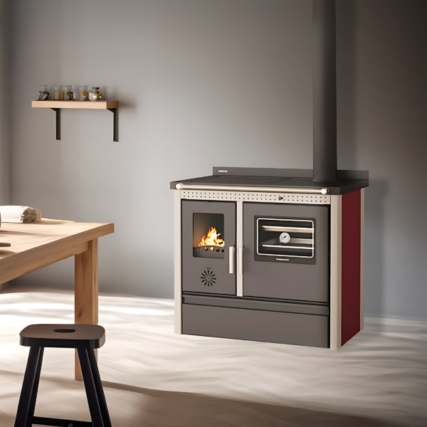 Cuisinière à bois MODERNA Cooky Luxe Rouge 11 kW