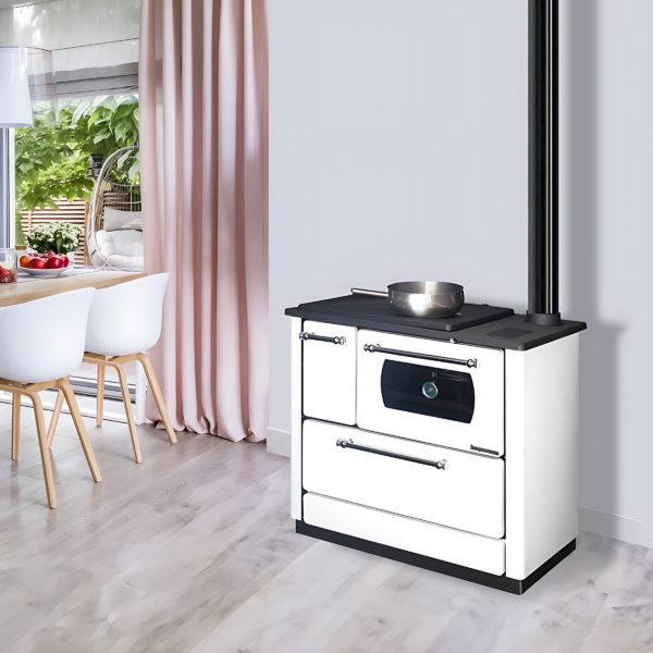 Cuisinière à bois MODERNA Cucina Luxe Blanc 7.9kW