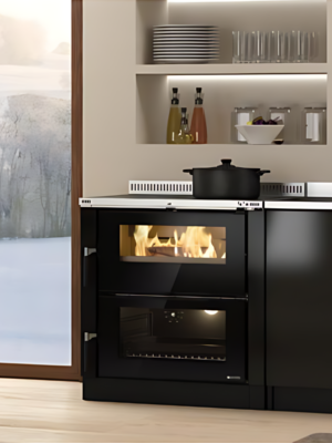 Cuisinière à bois encastrable raccordable LA NORDICA Verona XXL 7kW