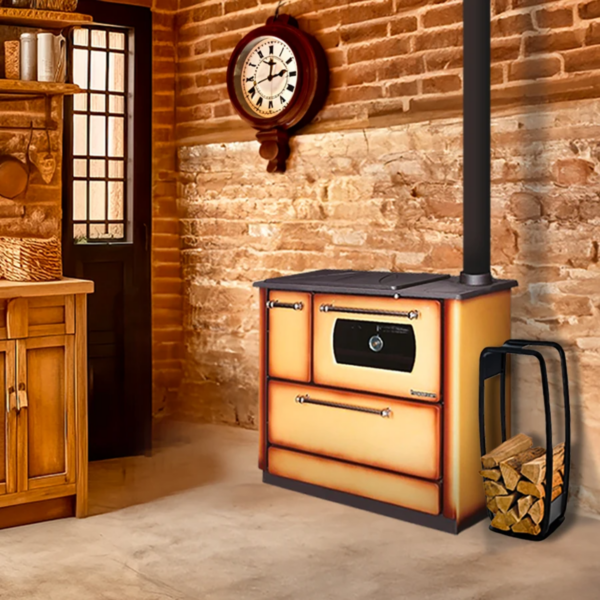 Cuisinière à bois MODERNA Cucina Luxe Cappuccino 7.9 kW