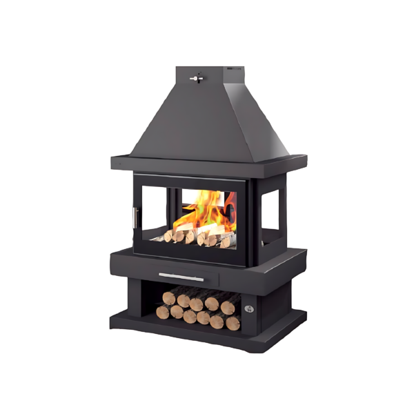Poêle à bois cheminée 4 faces FIREMATIC Kingston 10.4kW