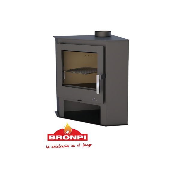 Poêle à bois d'angle BRONPI Lerma 8.7kW