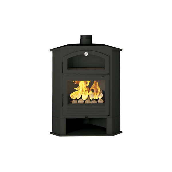 Poêle à bois d'angle avec four FIREMATIC Idaho 9.5kW