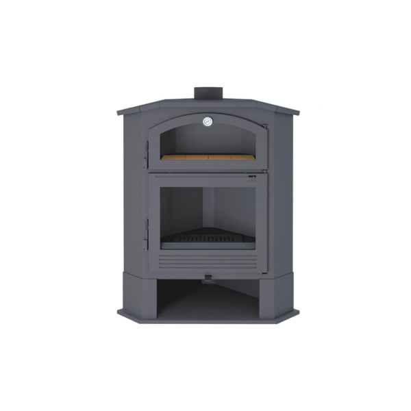 Poêle à bois d'angle avec four FIREMATIC Idaho 9.5kW