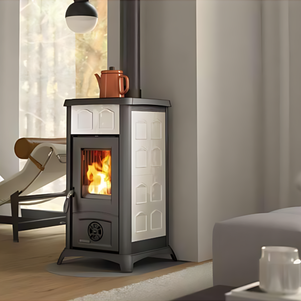 Poêle à bois en céramique LA NORDICA Gemma 6kW
