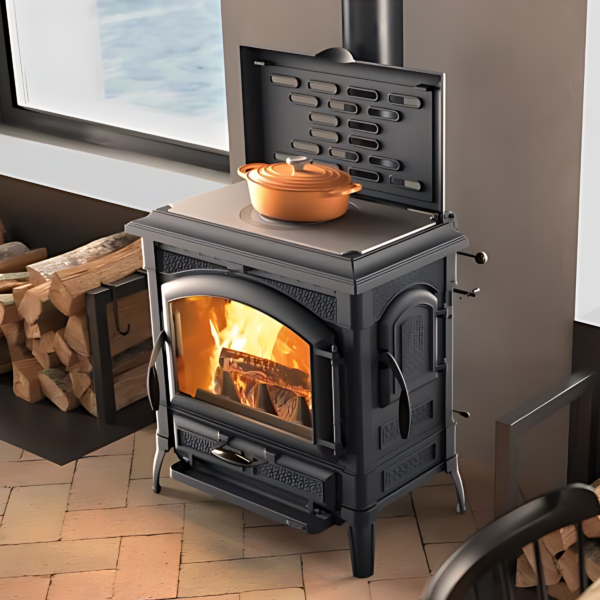 Poêle à bois en fonte LA NORDICA Isotta con cerchi Evo 11.9kW