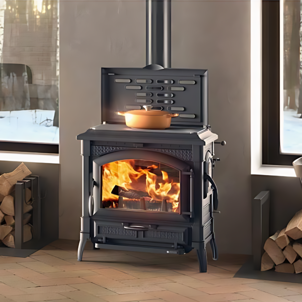 Poêle à bois en fonte LA NORDICA Isotta con cerchi Evo 11.9kW