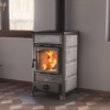 Poêle à bois en pierre naturelle LA NORDICA Rossella R1 BII 8.8kW