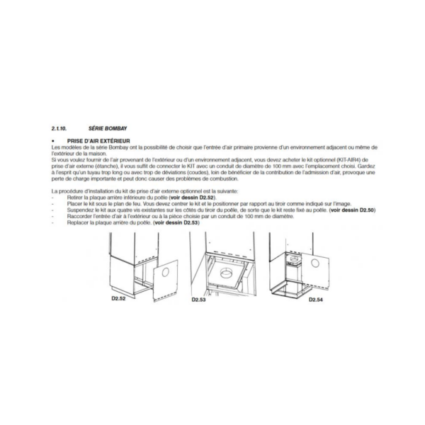 Poêle à bois raccordable BRONPI Bombay 3C 6kW
