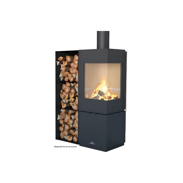 Poêle à bois raccordable BRONPI Bombay E 6kW