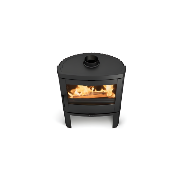 Poêle à bois raccordable en fonte LA NORDICA Jennifer 2.0 7.7kW