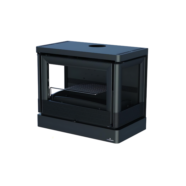Poêle à bois suspendu ventilé raccordable 3 faces BRONPI Versailles C 10kW