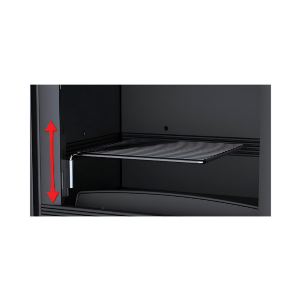 Poêle à bois suspendu ventilé raccordable 3 faces BRONPI Versailles C 10kW