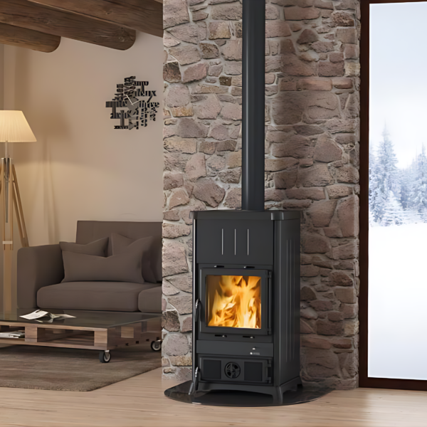 Poêle à bois raccordable LA NORDICA Fedora Steel 8.3kW