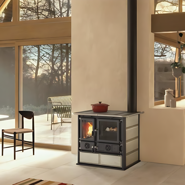 Cuisinière à bois LA NORDICA Rosa 5.0 Pierre 8.8 kW