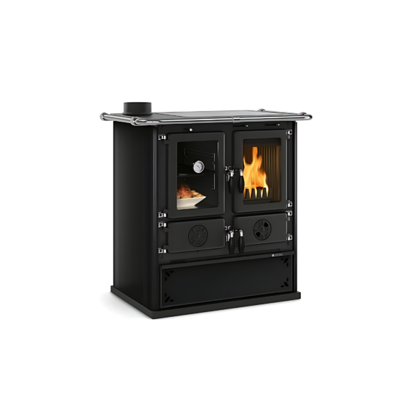 Cuisinière à bois LA NORDICA Rosetta Sinistra 5.0 Steel 7.9kW