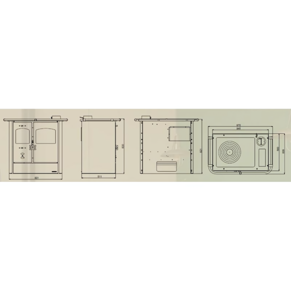Cuisinière à bois LINCAR Nada 9kW