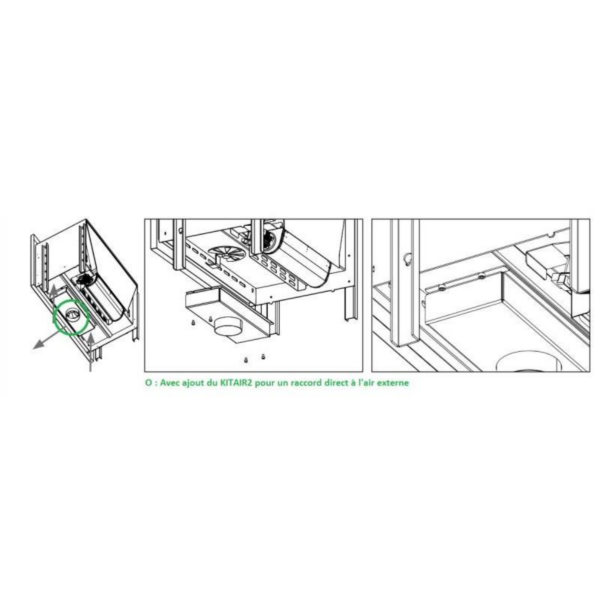 Insert à bois 2 faces ventilé canalisable BRONPI Paris 90 EI 13kW