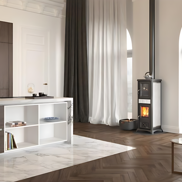 Poêle à bois avec four LA NORDICA Gemma Forno 5.0 Ceramica 7.3kW