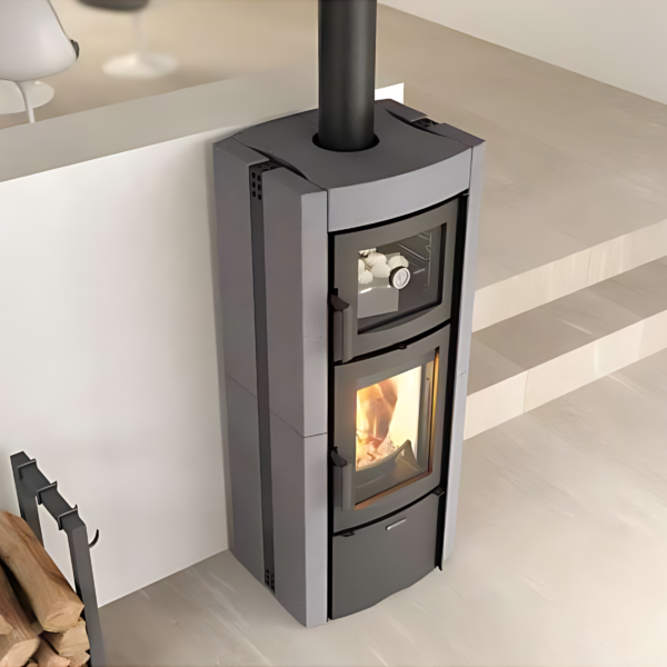 Poêle à bois avec four raccordable LA NORDICA Ester Forno Evo 8.2kW
