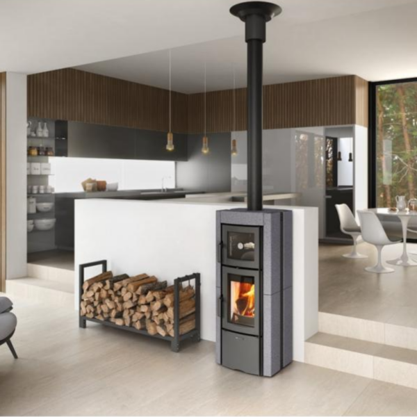 Poêle à bois avec four raccordable LA NORDICA Ester Forno Evo 8.2kW
