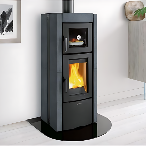 Poêle à bois avec four raccordable LA NORDICA Ester Forno Evo 8.2kW