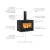 Poêle à bois raccordable LA NORDICA Dante 8.8kW