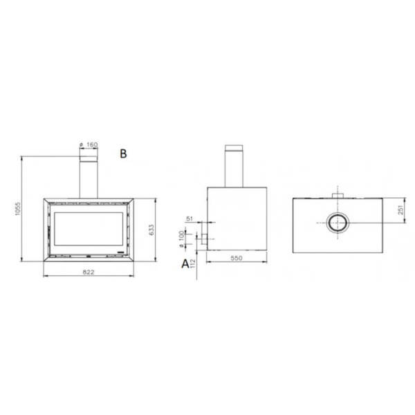Poêle à bois raccordable LA NORDICA Dante 8.8kW