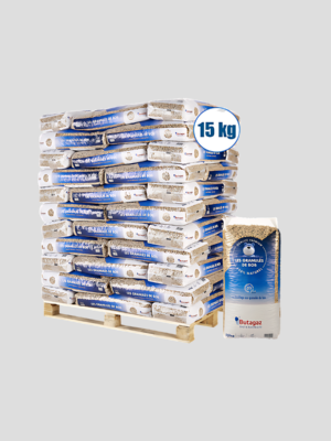 Palette de granulés de bois pellets