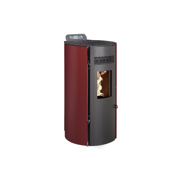 Poêle à Granulés Etanche EMAFLAM CALI Bordeaux 8,2 kW