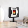 Poêle à Granulés Etanche EMAFLAM LUNA BLANC 5.6kW