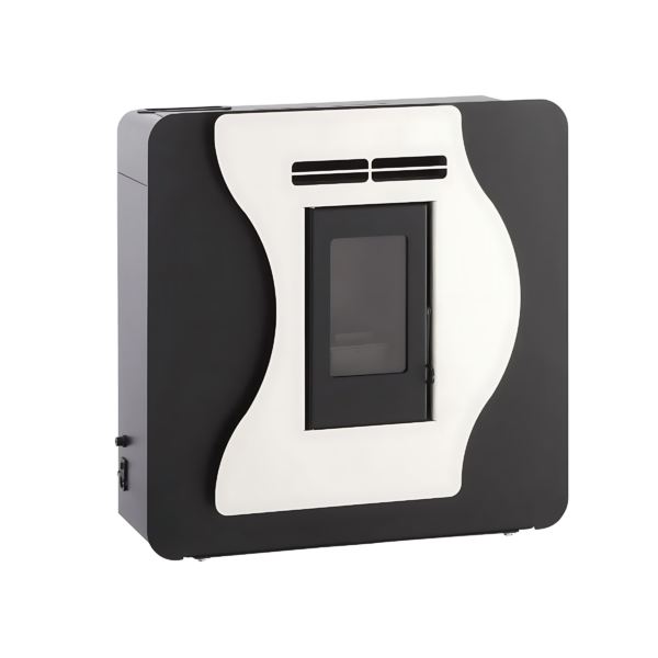 Poêle à Granulés Etanche EMAFLAM LUNA BLANC 5.6kW