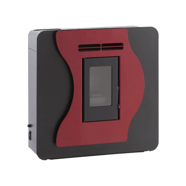 Poêle à Granulés Etanche EMAFLAM LUNA ROUGE 5.6kW