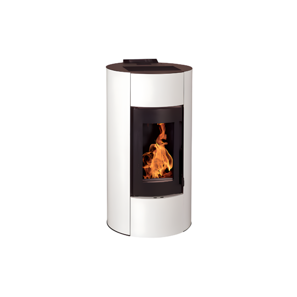 Poêle à Granulés Etanche EMAFLAM NALA Blanc 8.9 kW