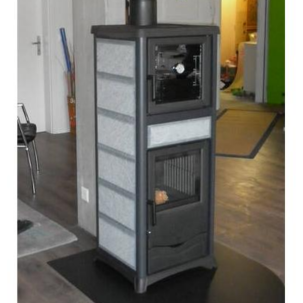Poêle à bois avec four raccordable LA NORDICA Rossella Plus Forno Evo 9.1kW