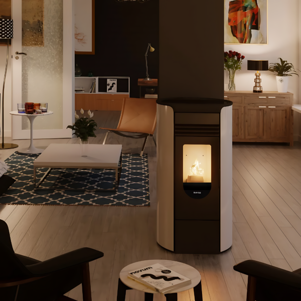 Poêle à granulés SUPRA ANAIS 9 kW Blanc