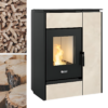 Poêle mixte hybride bois granules EXTRAFLAME / LA NORDICA Margaret 10 kW
