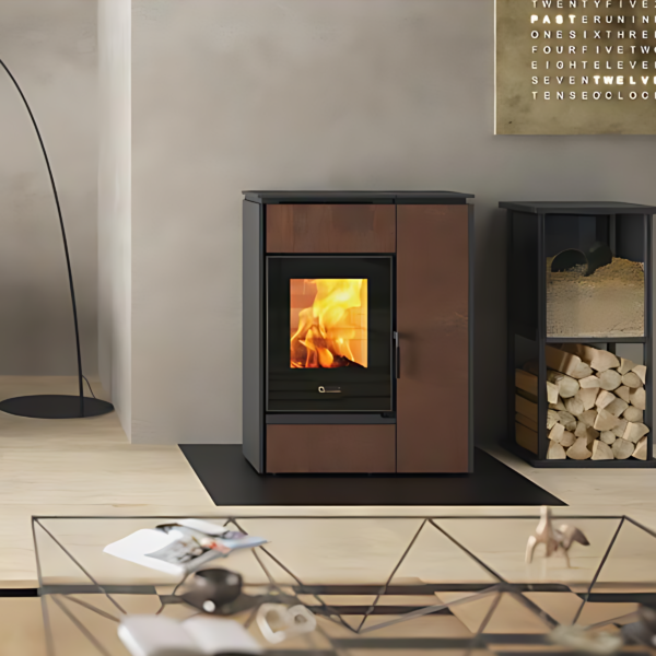 Poêle mixte hybride bois granules EXTRAFLAME / LA NORDICA Margaret 10 kW