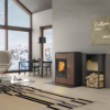 Poêle mixte hybride bois granules EXTRAFLAME / LA NORDICA Margaret 10 kW