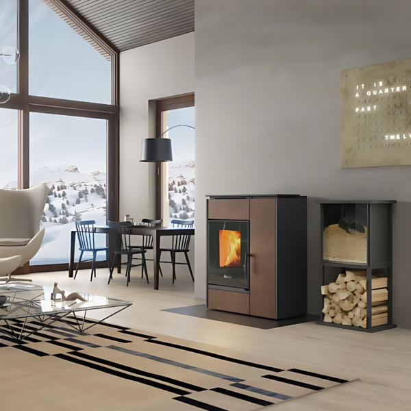 Poêle mixte hybride bois granules EXTRAFLAME / LA NORDICA Margaret 10 kW