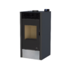 Poêle mixte hybride ventilé bois granules BRONPI Hybrid 10kW