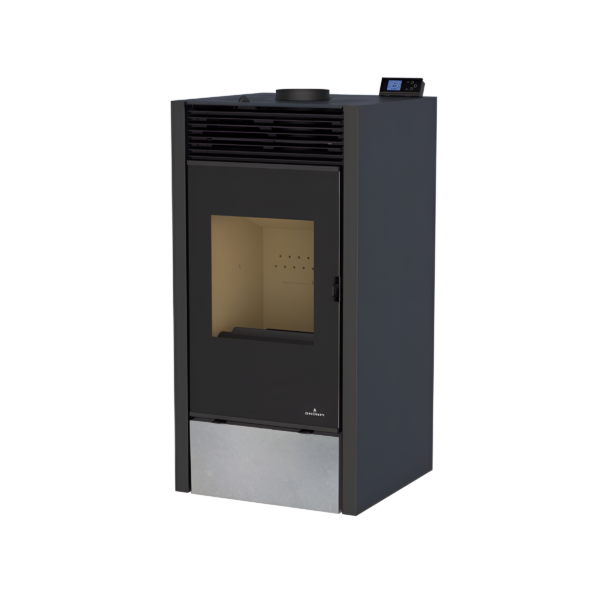 Poêle mixte hybride ventilé bois granules BRONPI Hybrid 10kW
