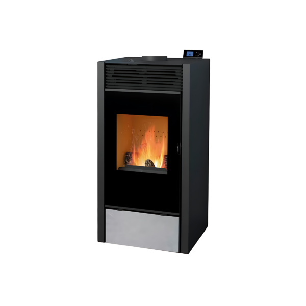 Poêle mixte hybride ventilé bois granules BRONPI Hybrid 10kW